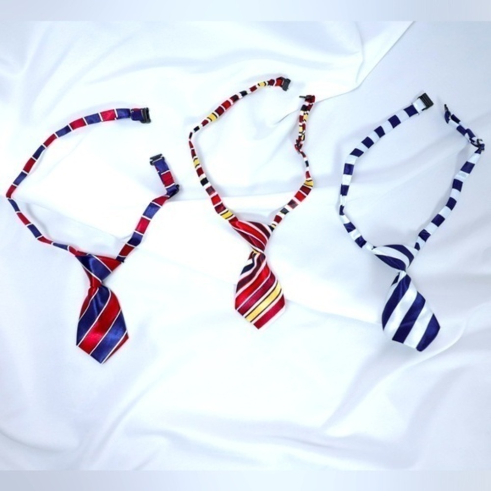 🅽🅴🆆 striped adjustable dog tie cat pet tie, funny pet ties dog cat clothes